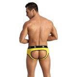 Chilot sexy bărbați ANAIS FOR MEN Tokio Jock Bikini, design cu spatele decupat, galben cu negru, mărime M