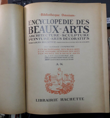 Louis Hourtico-Encyclopedie des BEAUX-ARTS-1600 DE GRAVURI IN TEXT foto