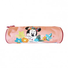 Penar etui tubular Pigna Minnie Mouse roz inchis floral MNPE1814-3 foto