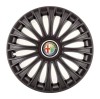 Set 4 Capace Roti, potrivite jantelor de R14, pentru Alfa Romeo, model dino Negru, Autohelix MSA