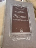 George Mihai Zamfirescu - Marturii in Contemporaneitate (cu dedicatia autorului)