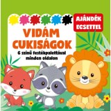 Vid&aacute;m cukis&aacute;gok - 6 sz&iacute;nű fest&eacute;kpalett&aacute;val minden oldalon - aj&aacute;nd&eacute;k ecsettel