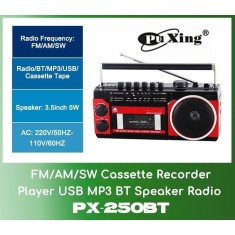 Radio Casetofon Bluetooth cu Slot de Card SD/MMC si Usb PX250BT
