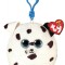 Plus Breloc Ty 8.5cm Squishy Beanies Fetch Catel Dalmatian