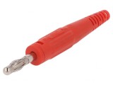 Mufă Banană 4mm 32A Roșie Neizolată
