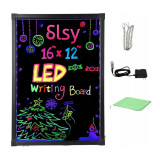 Cumpara ieftin Tabla LED Fluorescenta pentru scris/desenat,30x40cm, Gonga&reg; Negru