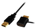 Adaptor HDMI 1.3/1.4 - 0.5m - Negru