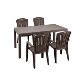 Set de mobilier de grădină Marlo 4+1 cappuccino
