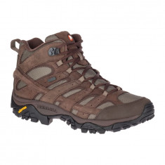 Bocanci Barba?i Drumetie Piele impermeabili Merrell Moab 2 Smooth Mid Waterproof SelectDry Vibram foto