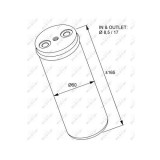 Uscator condensator aer conditionat Opel Meriva Nrf 33233