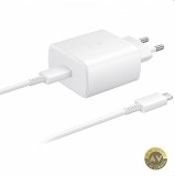 Incarcator Retea cu Cablu USB-C Samsung EP-TA845 + DW767JWE 45W 4.05A 1 x USB-C Alb GP-PTU020SOFWQ