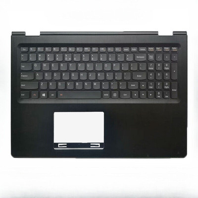 Carcasa superioara cu tastatura palmrest Laptop, Lenovo, Yoga 500-15ISK Type 80R6, 5CB0H91243, 460.03S05.0014, iluminata, layout US foto