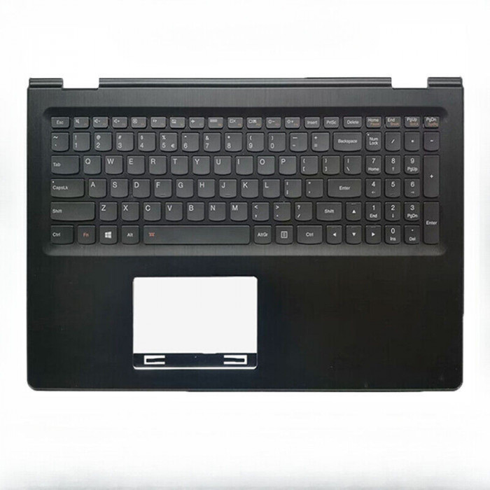 Carcasa superioara cu tastatura palmrest Laptop, Lenovo, Yoga 500-15IBD Type 80N6, 20585, 5CB0H91243, 460.03S05.0014, iluminata, layout US