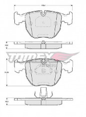 Placute frana fata set bmw e39 - PFF65748 foto