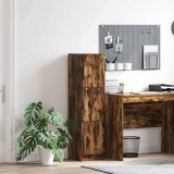 VidaXL Highboard Stejar afumat 31.5 x 32 x 124 cm Lemn compozit