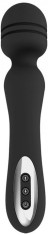 Vibrator Massager Wand Sandra Silicon USB Negru Passion Labs foto