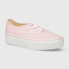 Vans tenisi Authentic Platform 2.0 femei, culoarea roz, VN0A3AV8V1C1