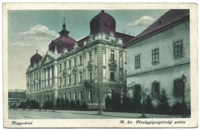 !!! ORADEA - PALATUL FINANTELOR PUBLICE , ACTUALMENTE POLICLINICA NR. 2 , cca 1940 - NECIRCULATA foto