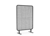 Cumpara ieftin Paravan decorativ otel negru, gri charcoal Babilo 120x50x180h