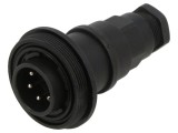 Conector Circular BULGIN PXV0740/P/07 Tată 6 pini 5A 277V IP68 IP69K 7-9mm