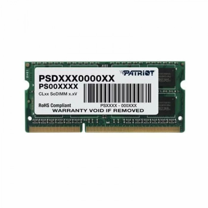 SODIMM PATRIOT 4 GB DDR3 1600 MHz low voltage PSD34G1600L81S
