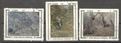 Cuba 1972 Paintings, used AJ.029 foto