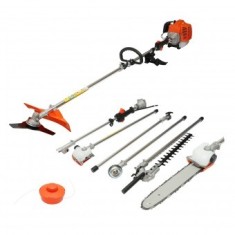 Motocoasa pe benzina multifunctionala 4 in 1, motor 2T 52cc, putere 2.5CP, turatie 8000rpm, accesorii incluse