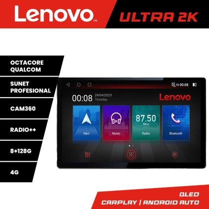 Navigatie Fiat 500L 2012-2017 N-500L ecran 13&quot; 2K 8+128 Android Waze USB Navigatie 4G 360 Toslink Youtube Radio CarStore Technology