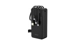 Dudao K11 Max 30000mAh Powerbank cu cabluri &icirc;ncorporate - Negru