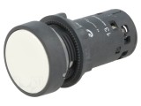 Comutator apăsare 22mm 1 NO alb