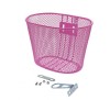 Cos Bicicleta Copii Roz Otel Fata 25x17x15cm AWR1964P