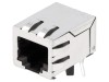 Conector RJ45 Ecranat BEL FUSE cu Transformator de Separare, Montare THT, 8 Pini, SI-60002-F