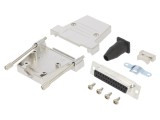 Conector D-Sub 25 pini mamă lipire pe cablu gold flash