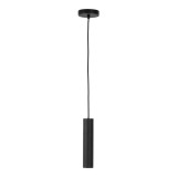 Cumpara ieftin Lampă suspendată Paris, neagră, cablu din material textil 120 cm