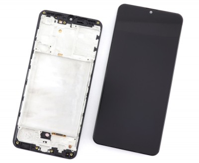 Display Samsung Galaxy A31 2020 A315 OEM Display OLED cu rama Black Negru foto