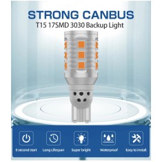 Set de 2 becuri Led Xentech Light W16W 3030 7w 12v 720 lumeni canbus - 2000 k