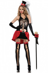 J622-115 Costum tematic Halloween, model Skeleton sexy foto