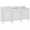 Gossi dulap comercial pentru chiuveta, 180x60x96 cm, otel inoxidabil