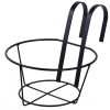 Suport Ghiveci Metalic Suspendabil, Negru, 20x10 cm