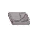 Patura decorativa, 160x130 cm, Textura moale, Gri, ATU-082000, Oem