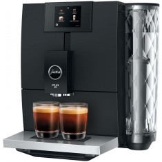 Espressor automat Jura ENA 8 Touch Full Metropolitan Black EC, 1450 W, 15 bar, 1.1 l, recipient boabe 125 g, 15 bauturi, pregatit WiFi, afisaj color,