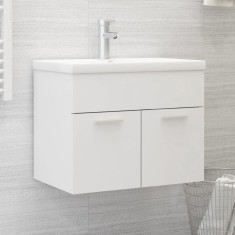 vidaXL Dulap pentru chiuvetă, alb, 60x38,5x46 cm, PAL 804647