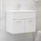 Gossi dulap pentru chiuveta, alb, 60x38,5x46 cm, pal