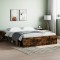vidaXL Cadru de pat King Size, stejar fumuriu, 150x200 cm 3203870