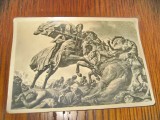 A122-WW2-Ilustrata Cavaler Teuton invingand dusmanul propaganda aL 3lea Reich.