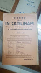 Cicero, Oraio in Catilinam, Cu toate aplica?iunile gramaticale de Max Richter foto