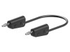 Cablu de măsurare 60VDC 30VAC 32A 0,5m Negru