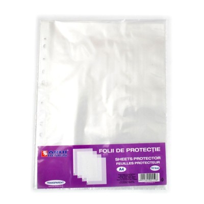 Folie de protectie transparenta Arhi Design, A4, set 10 bucati foto