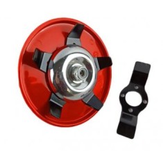 Disc motocoasa mare ,diametru 220 mm ,cu modele de lame, protectie, pentru sapat, plivit, tuns iarba
