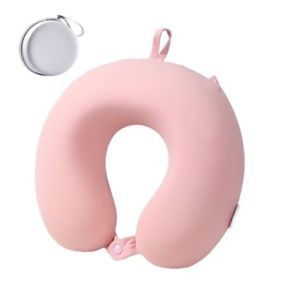 Pern&amp;Auml; travelcomfort, design ergonomic &amp;Atilde;&amp;reg;n form&amp;Auml; de u, spum&amp;Auml; cu memorie, sistem de prindere cu capse, ideal&amp;Auml; pentru voiaj, birou, ma&amp;Egrave;in&amp;Auml;, 30x30 c foto